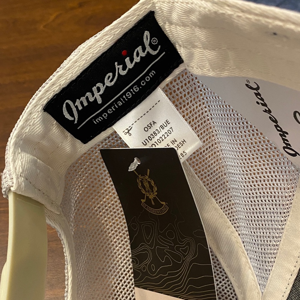 Imperial branded trucker hat featuring "The Old Course St Andrews Links" patch. - Picture 4 of 4